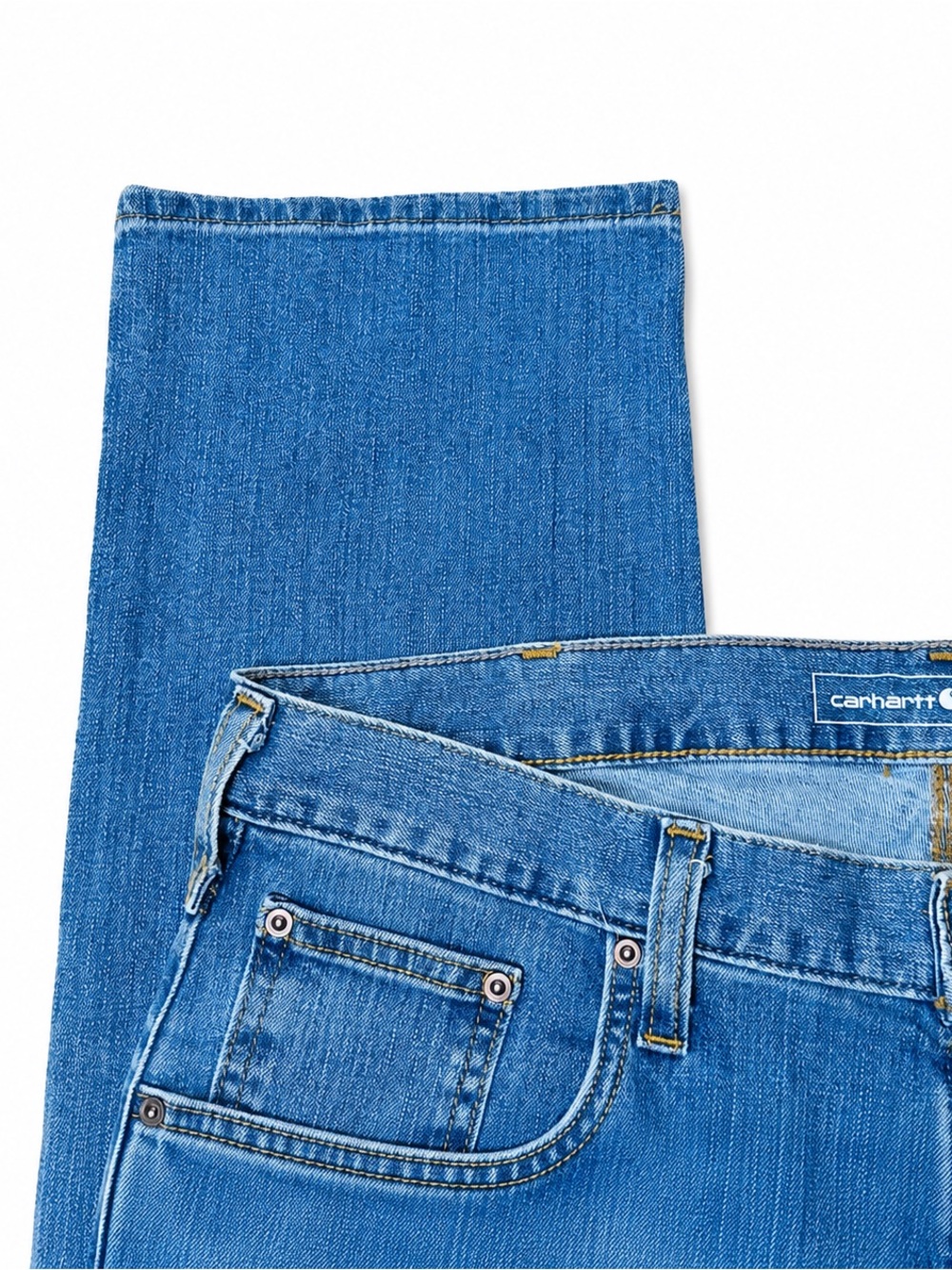 Carhartt Relaxed Straight Rugged Flex Jeans medium wash Men’s size 34x30 New - Picture 3 of 11